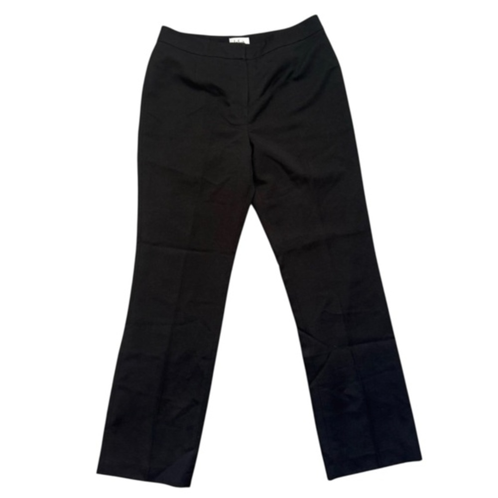 Le Suit Black Straight Leg Lined Dress Pants - Size 8